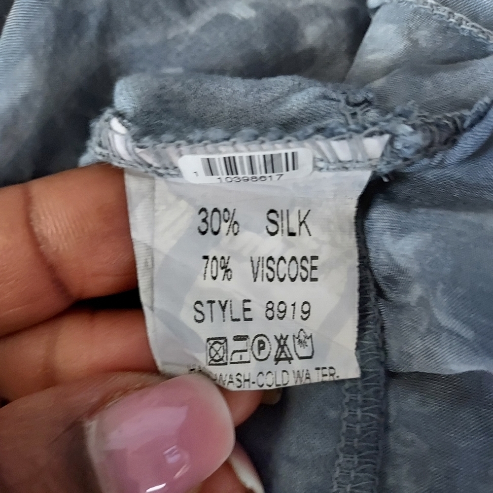 Tempo Paris silk Viscose Tie Dye top - Picture 5 of 7